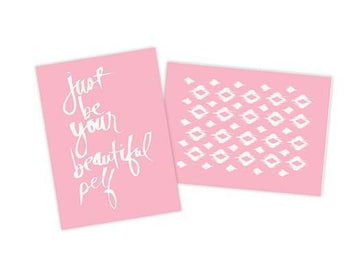 Heidi Swapp Minc Glitter Sheets 6X8 4/Pkg-Pink 
