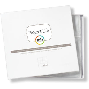 Scrapbooking  Project Life Photo Pocket Pages 60/Pkg Design A Paper Collections 12x12