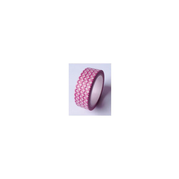 Scrapbooking  Washi Tape Pink Geometric Flowers WASHI Tape