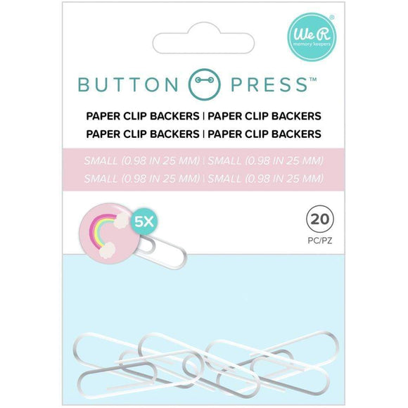 We R Memory Keepers Button Press Backers Key-chain-kit Makes 3 15